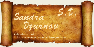 Sandra Džurnov vizit kartica